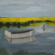 Boat In Bright Marsh