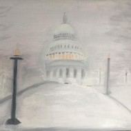 Capitol in Wintry Mist